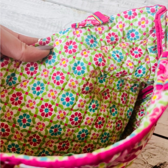 🌻5FOR25🌻2007 VERA BRADLEY CAPRI MELON SMALL BAMBOO CLUTCH PURSE - Picture 8 of 15